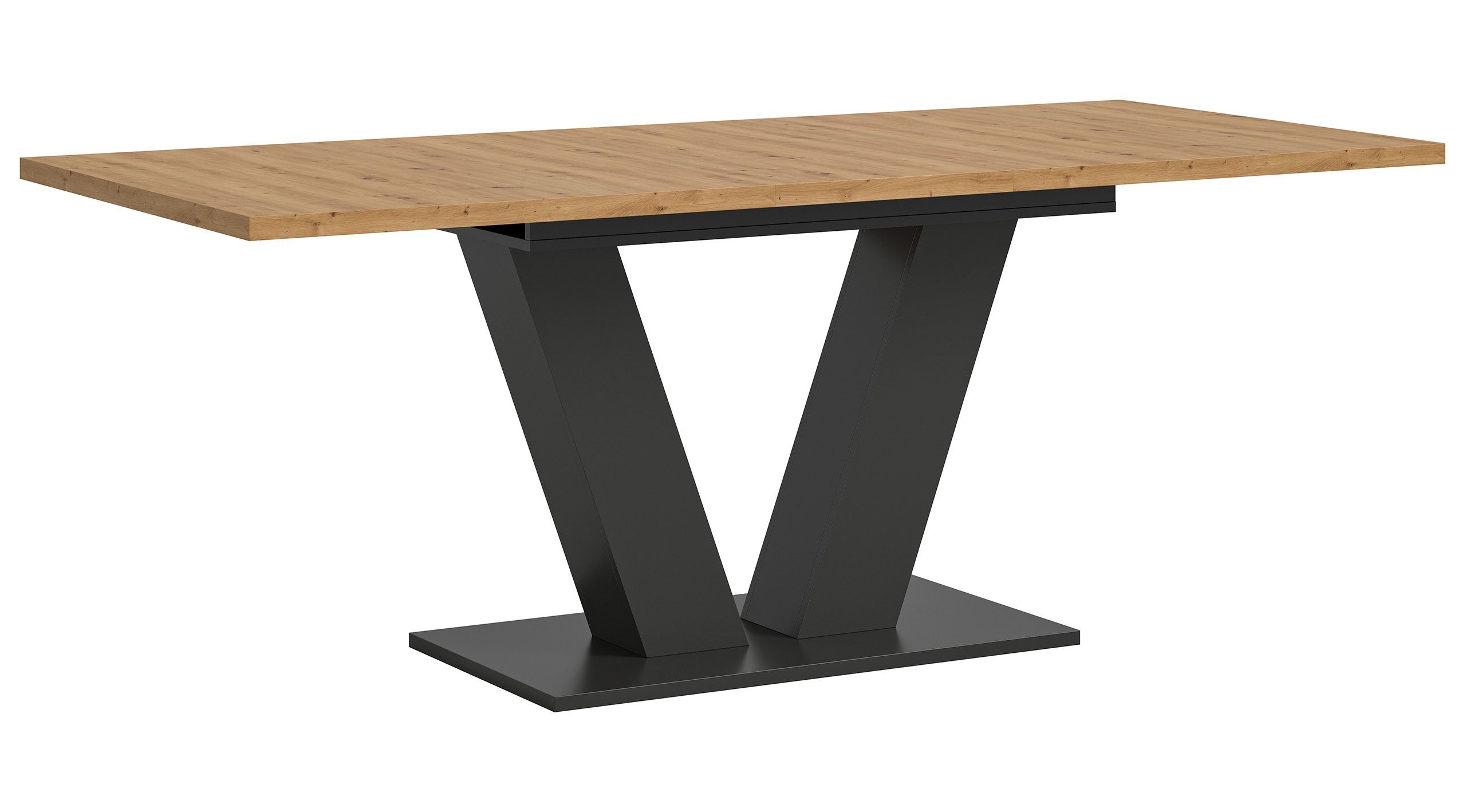 Newroom Esstisch Grau 150 cm, Esstisch Artisan Eiche Grau Esszimmertisch Tisch Modern Zeitlos Kü...