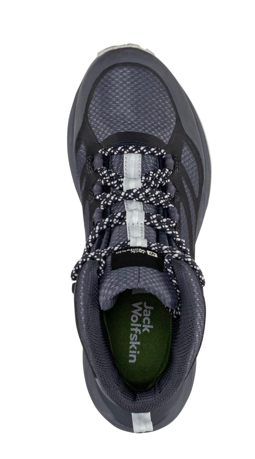 Jack Wolfskin Terraventure Texapore MID (wasserdicht, atmungsaktiv) grau/blau Damen Wanderschuh