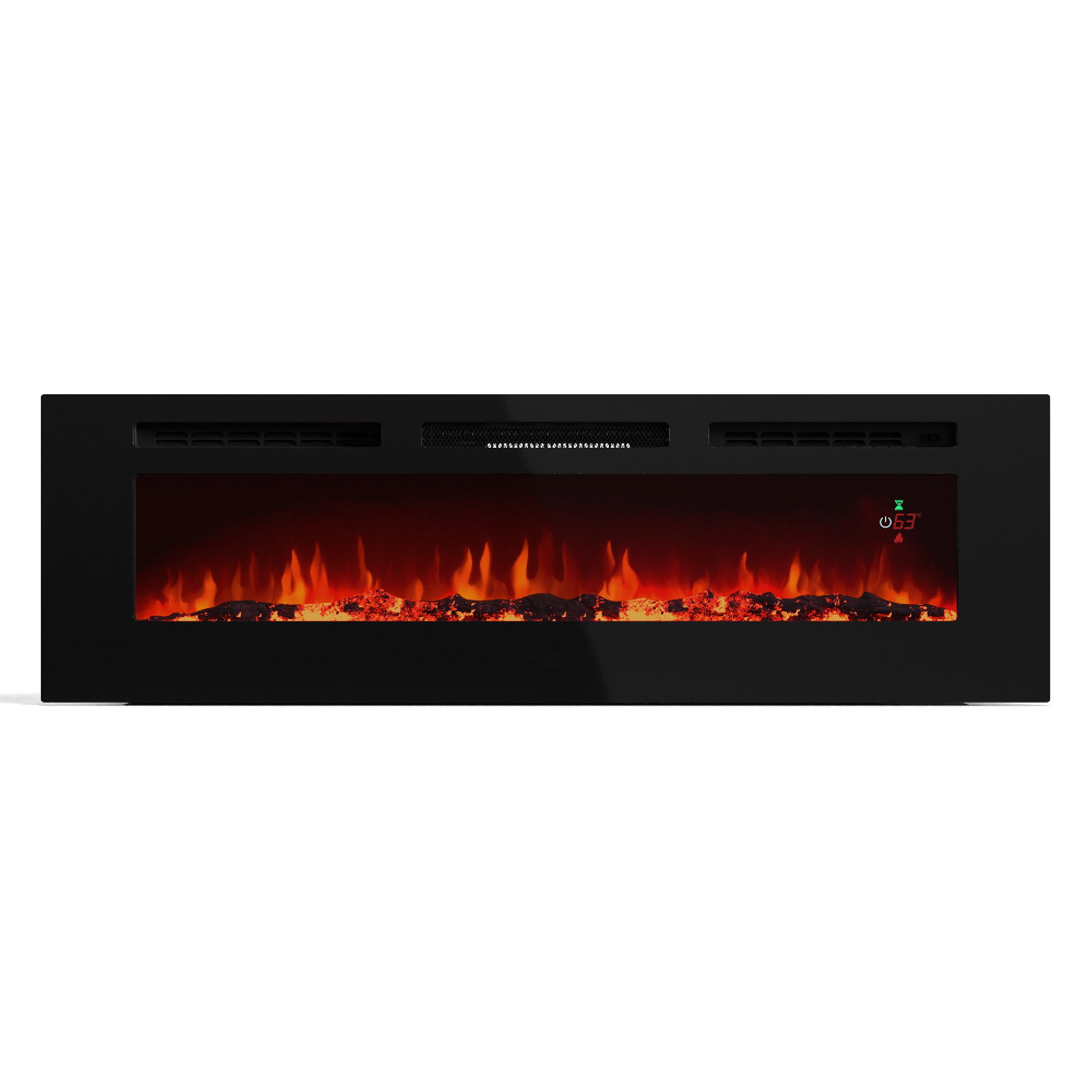 Klarstein Elektrokamin Galeras, Kamin Heizung freistehend Einbau Indoor Smart App LED