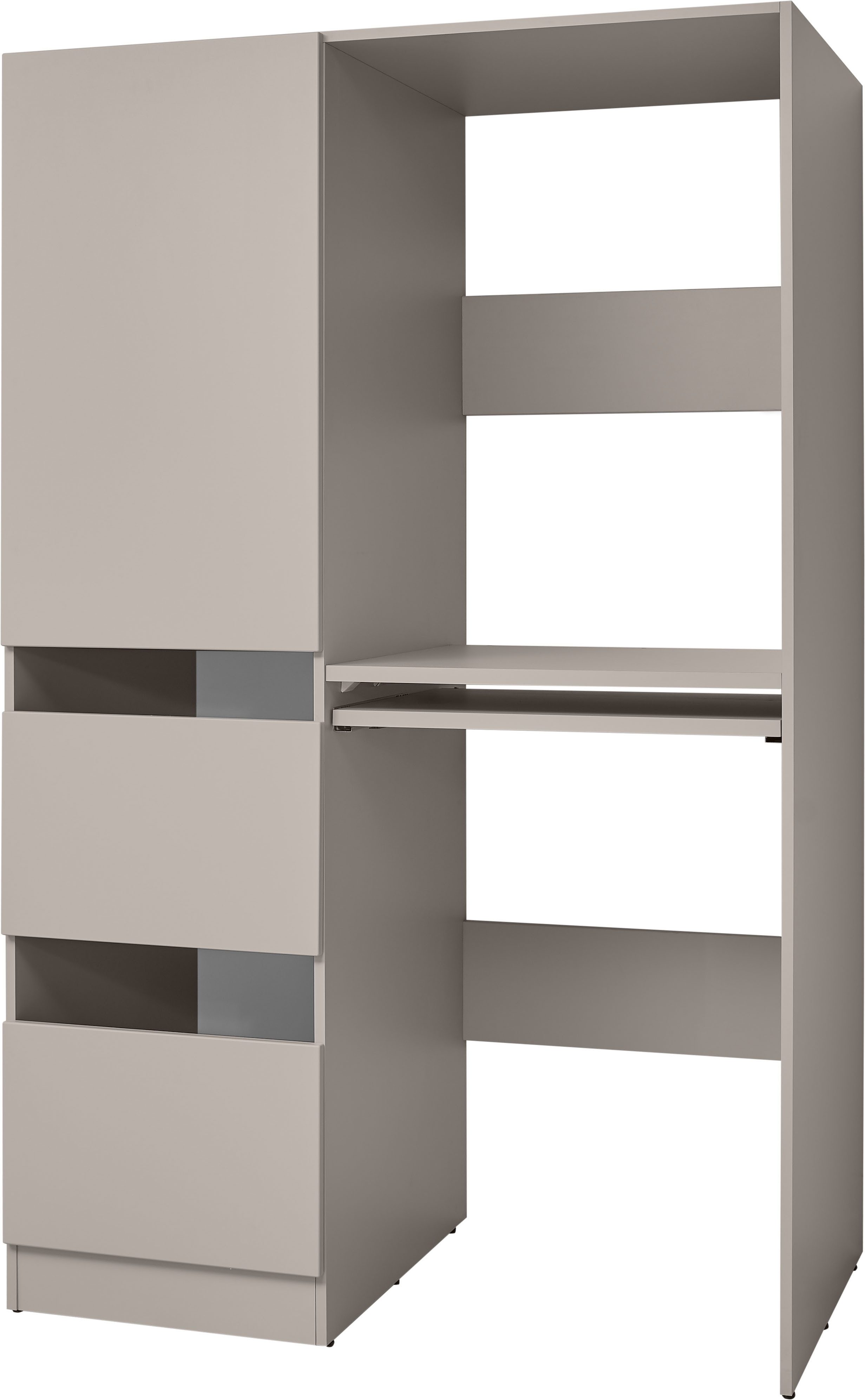 BASIC by Balculina Waschmaschinenumbauschrank Washhome B/H/T 116x185x68 cm (1-St) Breite 116cm, Metallschubkästen, Softclose