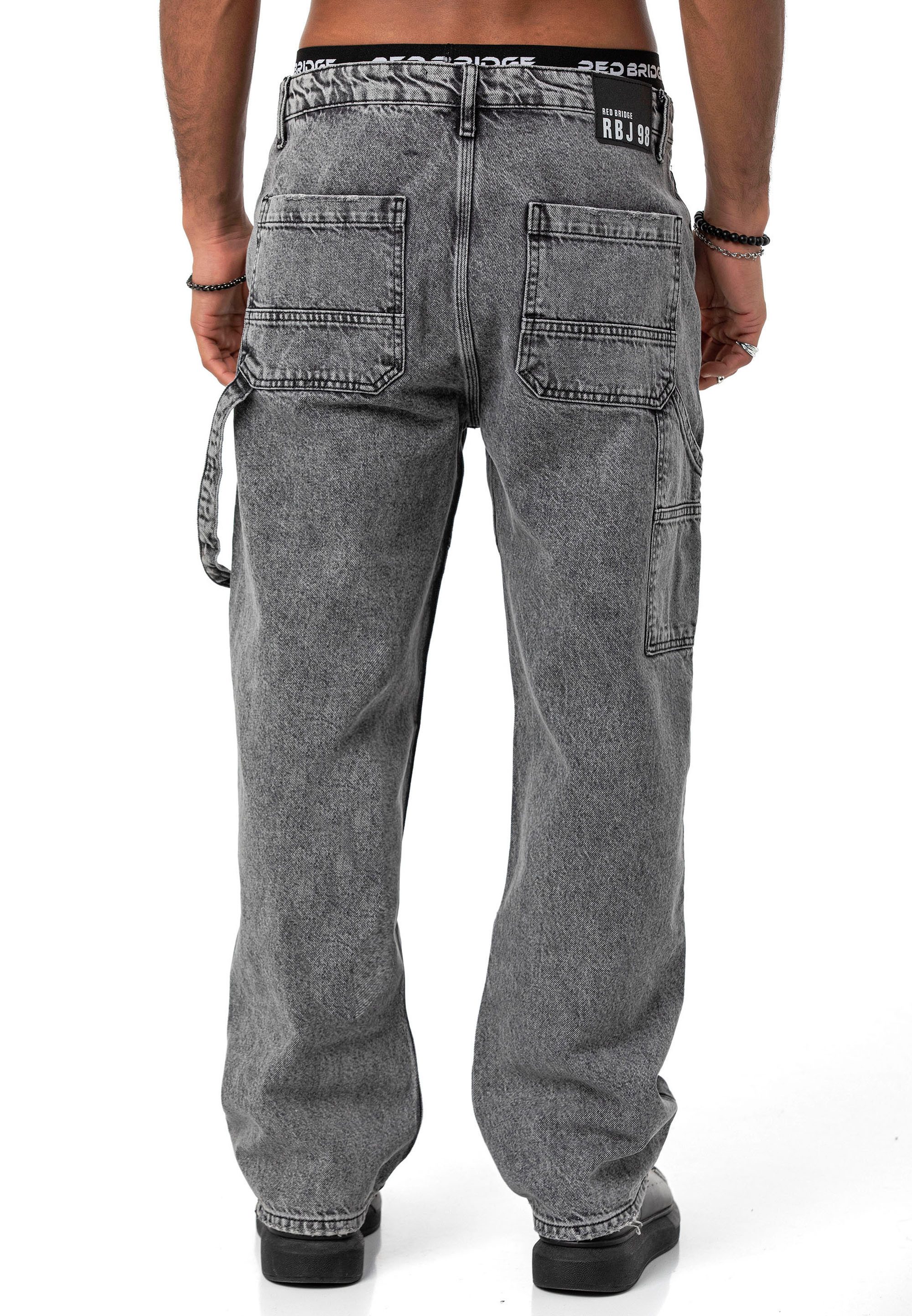 RedBridge Weite Jeans Red Bridge Herren Baggy Jeans Hose Denim Pants 5-Pocket-Style