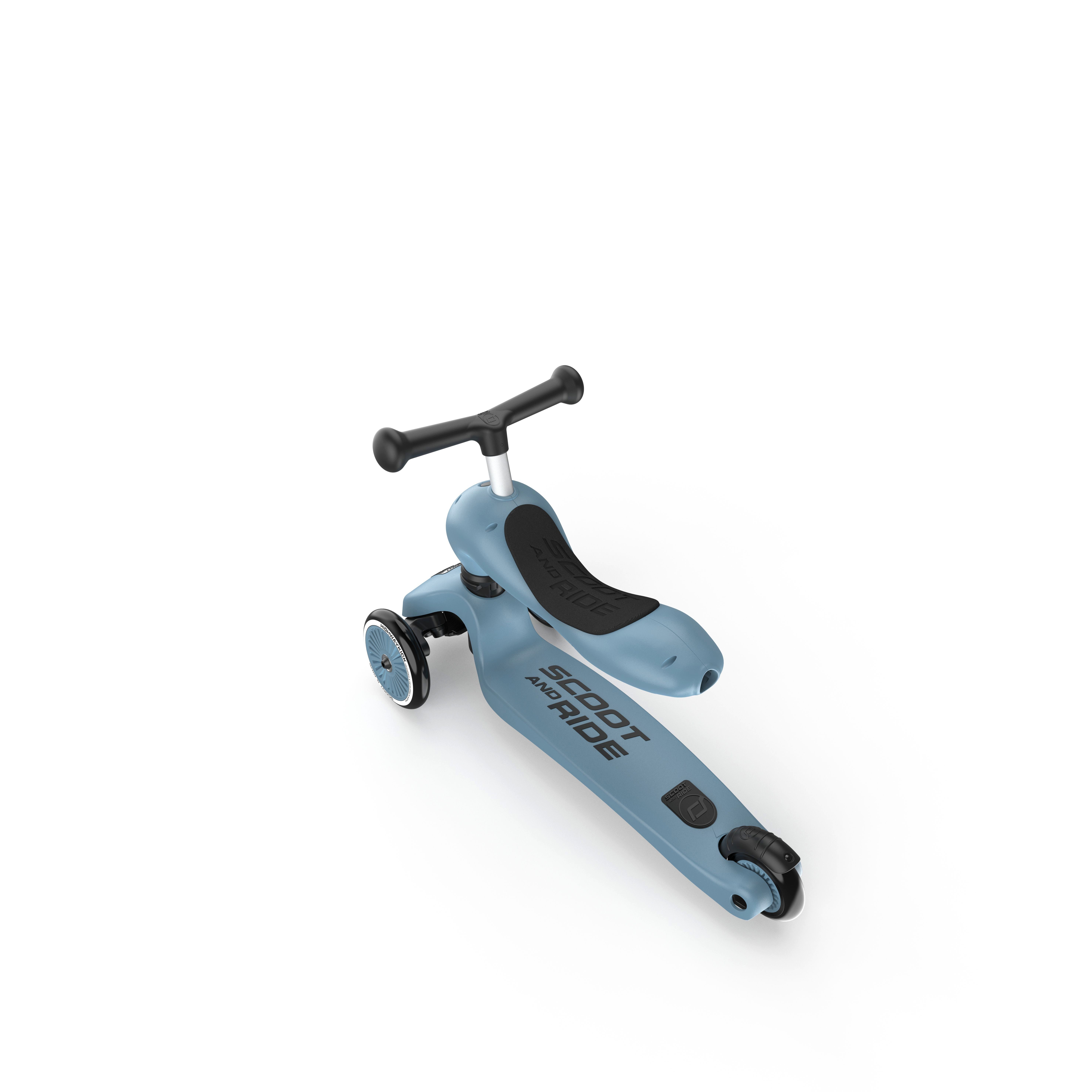 Scoot and Ride Dreiradscooter Scooter Highwaykick 1, Steel, Kinderroller, Kinderfahrzeug, Blau – Bild 3 von 5
