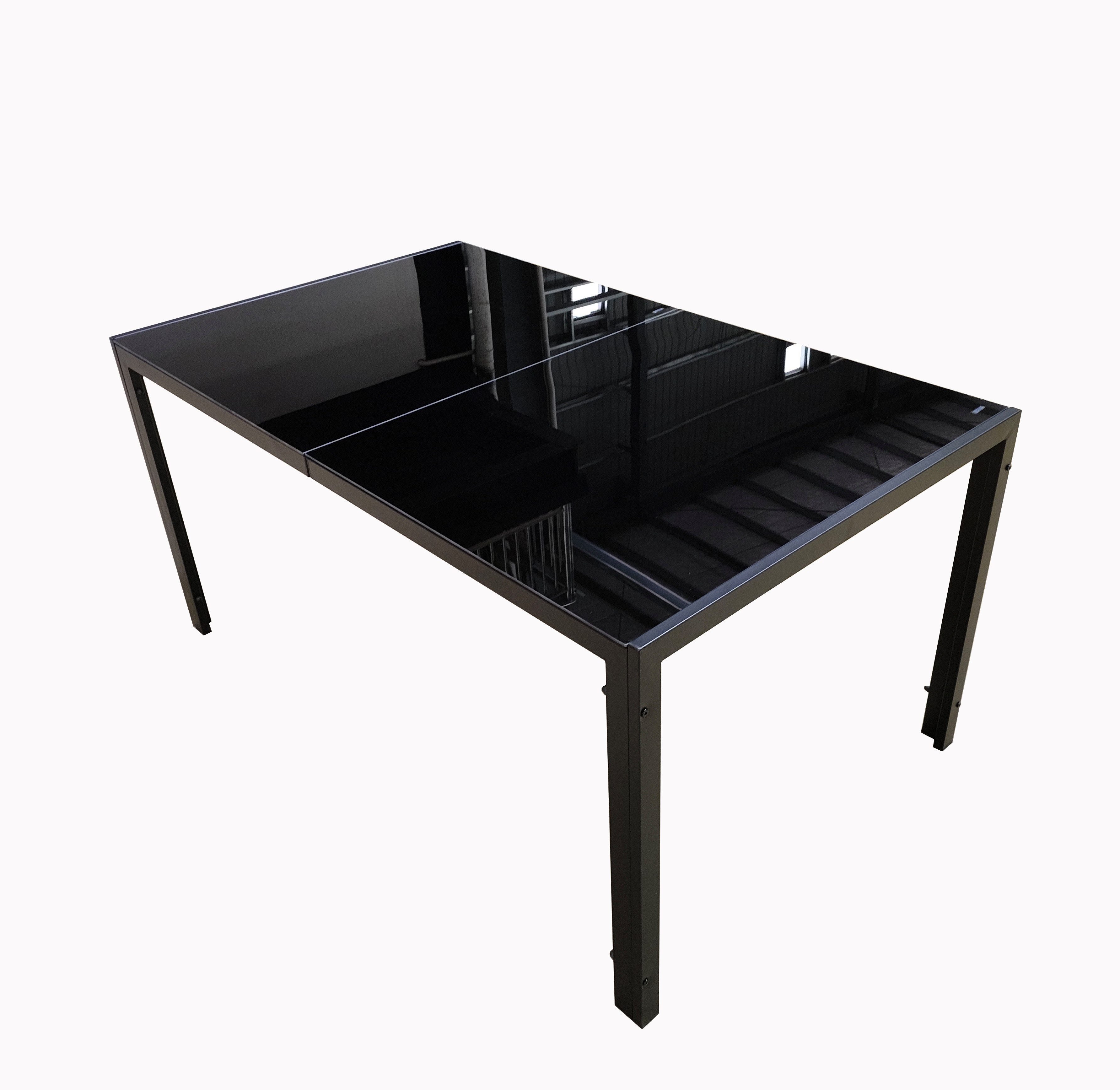BruKa Gartentisch 150cm POETTO Glastisch ESG Glasplatte Esstisch Tisch Alum günstig online kaufen