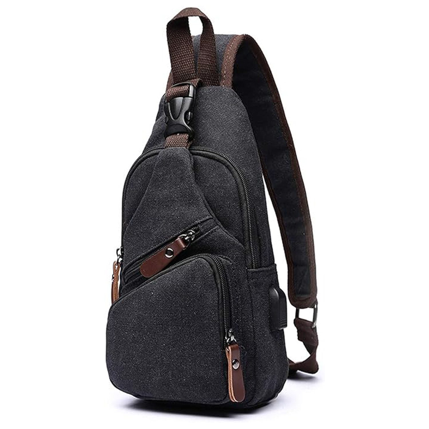 Schultertasche Brusttasche Sling Schulter Rucksack Rucksäcke Crossbody Umhängetasche