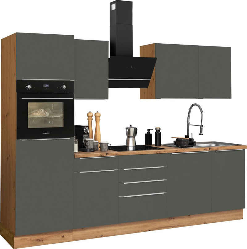 RESPEKTA Küchenzeile »Safado«, hochwertige Ausstattung wie Soft Close Funktion, Breite 280 cm