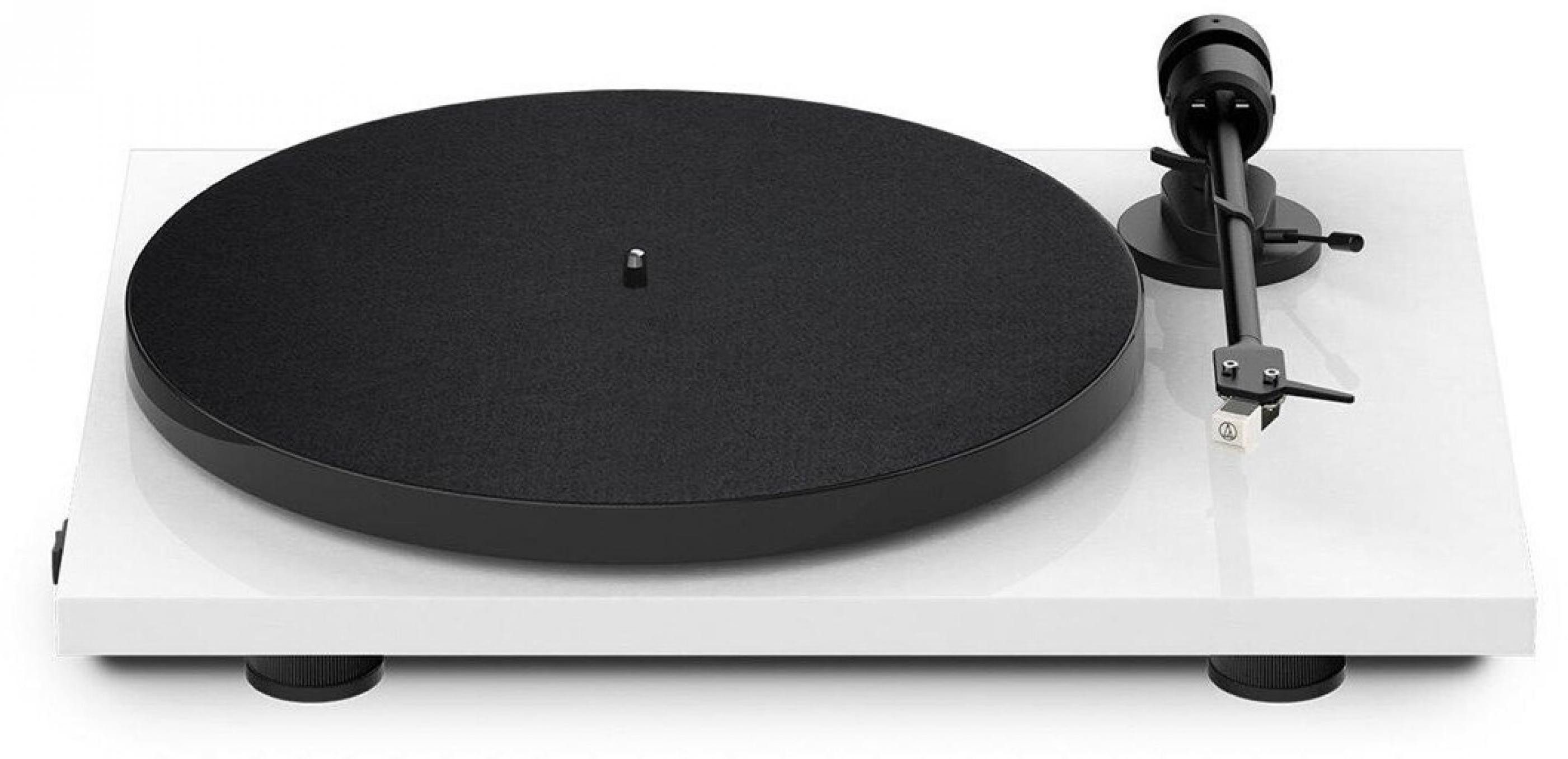 Pro-Ject E1 Phono AT3600L Matt Weiß Lautsprecher