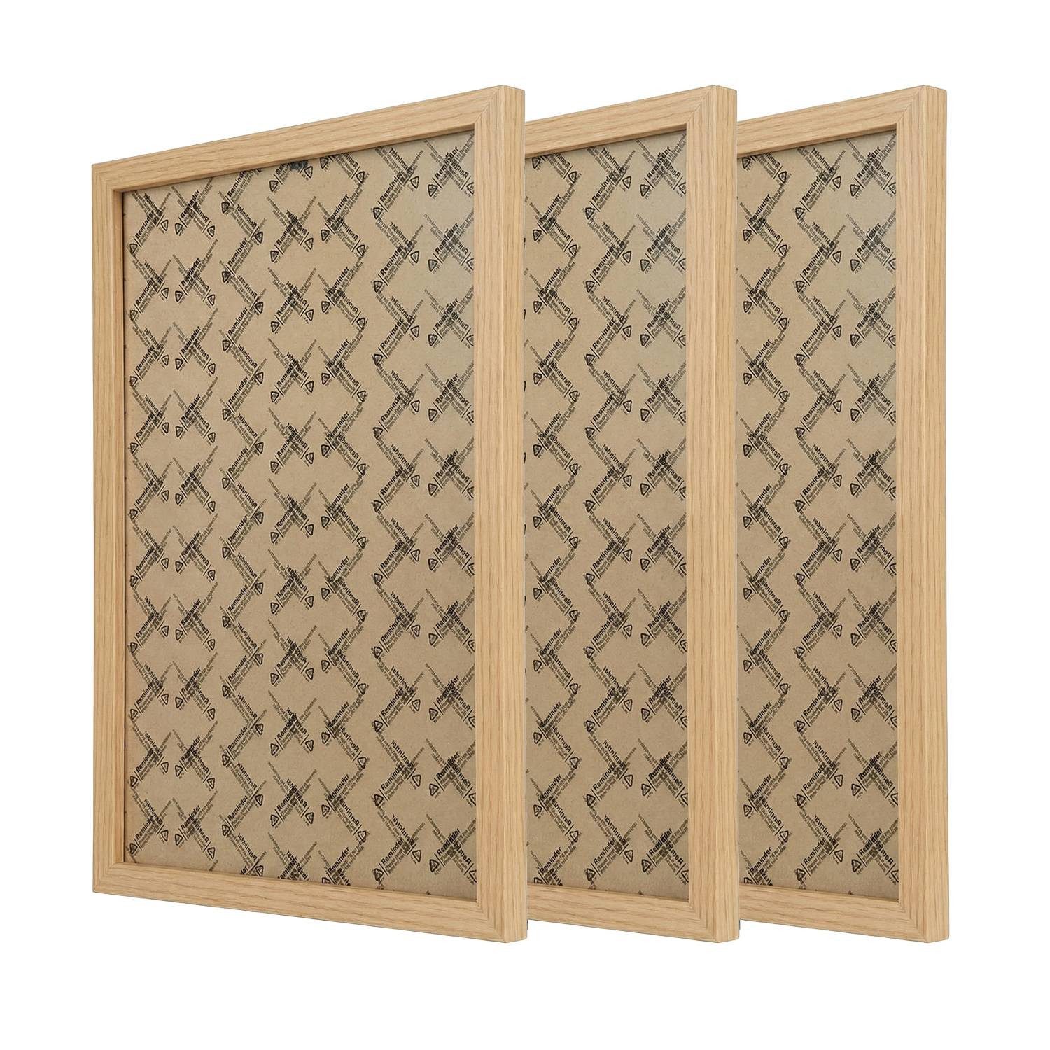 Licht-Erlebnisse Bilderrahmen-Set BILDERRAHMEN, (1 St), 3 Stück DIN A3 45 x 32,5 cm Holz Kunststoff bruchsicher Wand