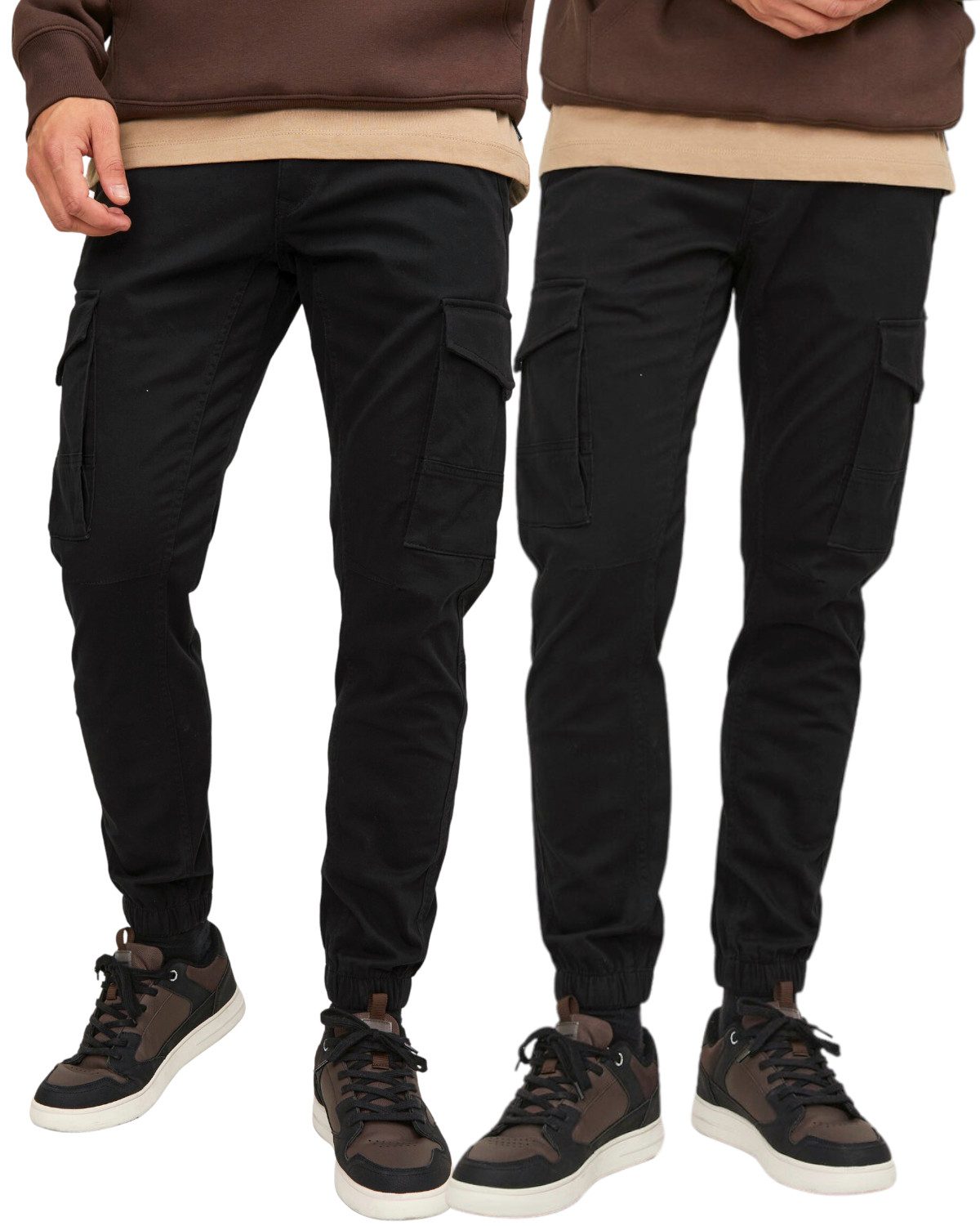 Jack & Jones Cargohose (2er-Pack) aus umweltfreundlichen Materialien günstig online kaufen