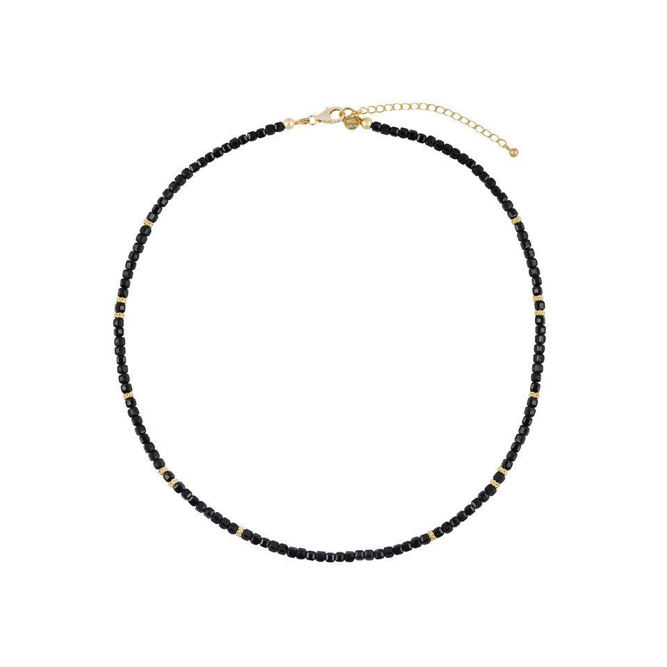 Cavill Silberkette Schwarzer Turmalin Vergoldetes Silber günstig online kaufen