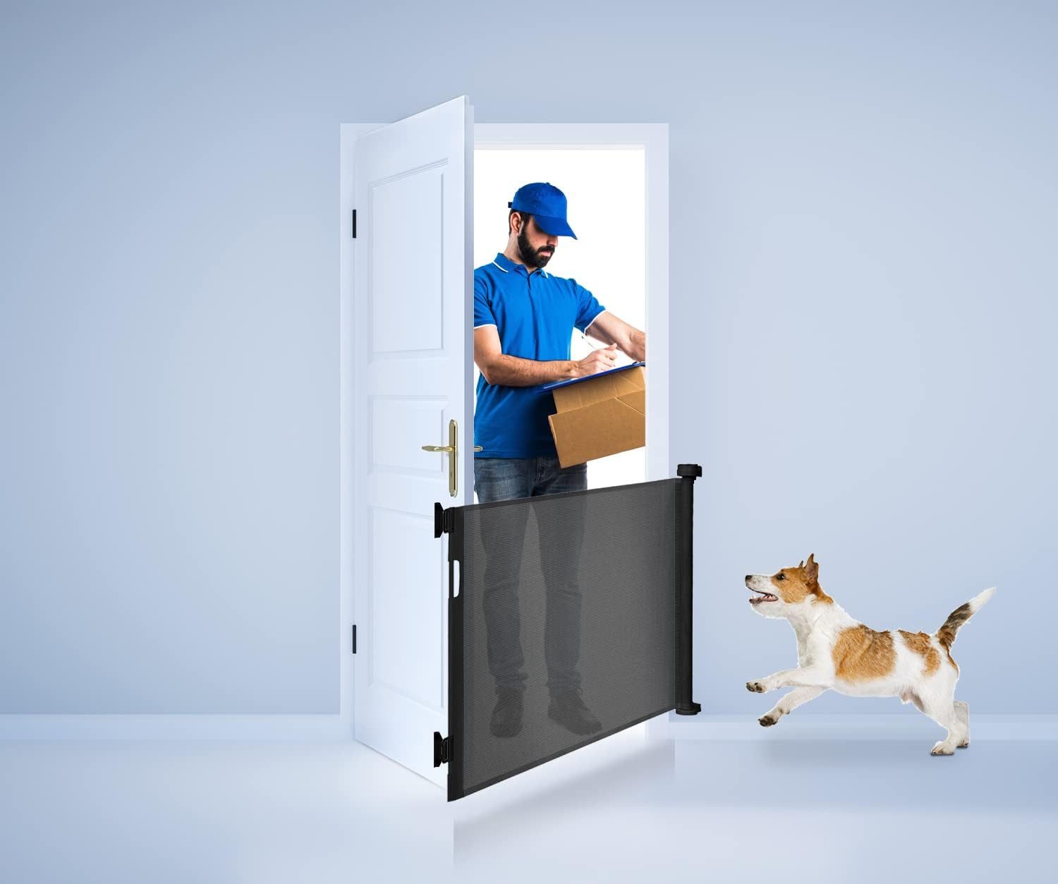 Ruhhy Treppenschutzgitter Treppenschutzgitter ausziehbar 13-140cm Rollgitte günstig online kaufen