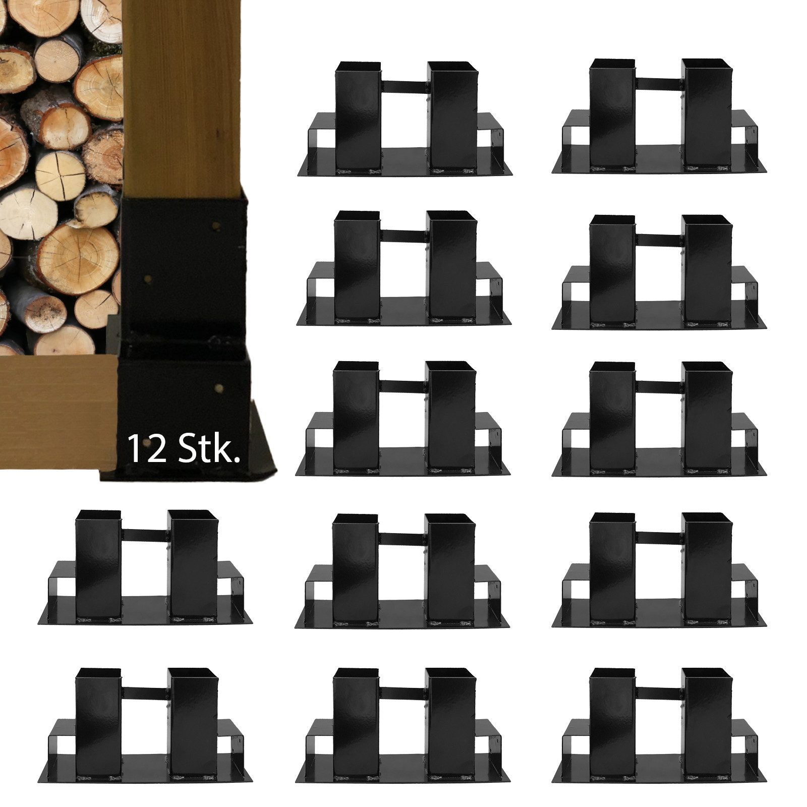 TRUTZHOLM Kaminholzregal Holzstapelhilfe Halterung 34 x günstig online kaufen