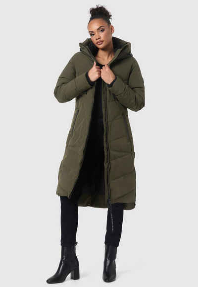 Marikoo Winterjacke Benikoo langer Winter Mantel gesteppt