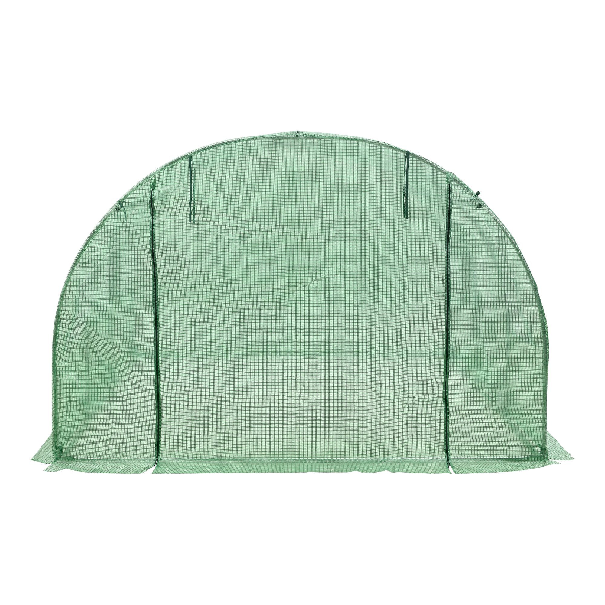 en.casa Gewächshaus, »Dornbirn« 300x300x200cm Gewächshaustunnel Grün