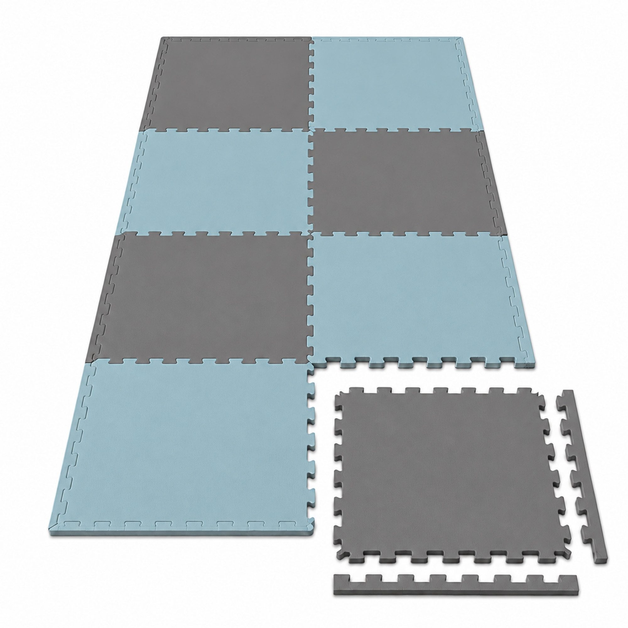 LittleTom Puzzlematte für Kinder 8 Teile Spielmatte 50 x 50cm Krabbelmatte fürs Kinderzimmer, (8-tlg), EVA-Schaum Spielunterlage - Puzzle Teppich - Bodenmatte Spielteppich