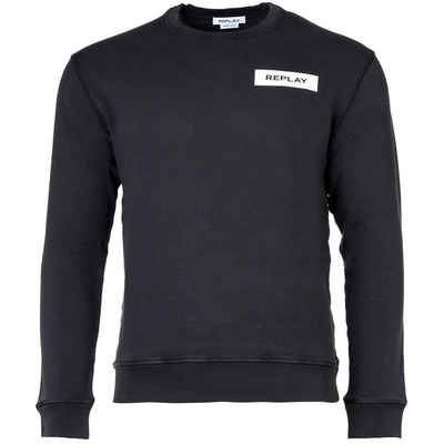 Replay Sweatshirt Herren Sweatshirt - Sweater, Rundhals, Organic