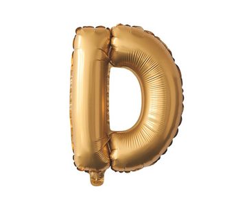 MyBeautyworld24 Folienballon Folienballon „Happy Birthday“ in der Farbe gold Heliumballon 40 cm
