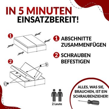 MKS MÖBEL Boxspringbett BESS, Doppelbett mit Multipocket-Matratze und Topper, zum Schlafzimmer