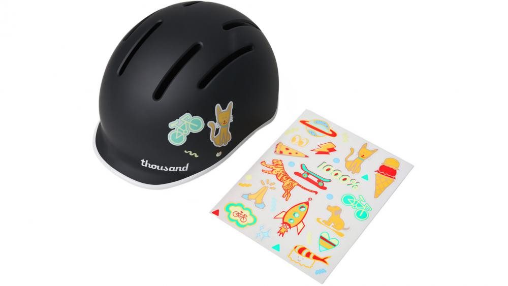 Thousand Fahrradhelm Thousand JR Kinder-Fahrradhelm Carbon Black Unisize XS 49-53 cm - leic