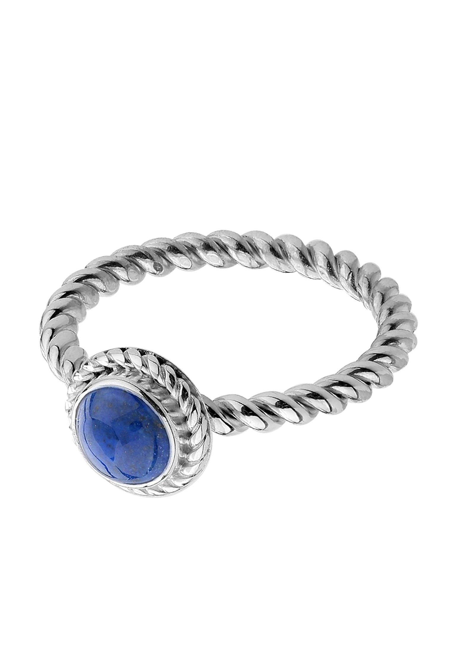 Nenalina Fingerring Lapislazuli Geburtsstein September Edel 925 Silber