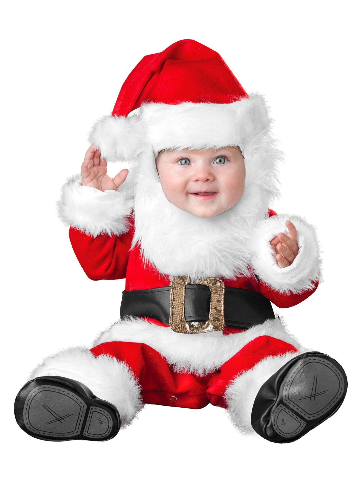 In Character Kostüm Bärtiger Weihnachtsmann, Lustiges Weihnachtskostüm für kleine Santa Cläuschen