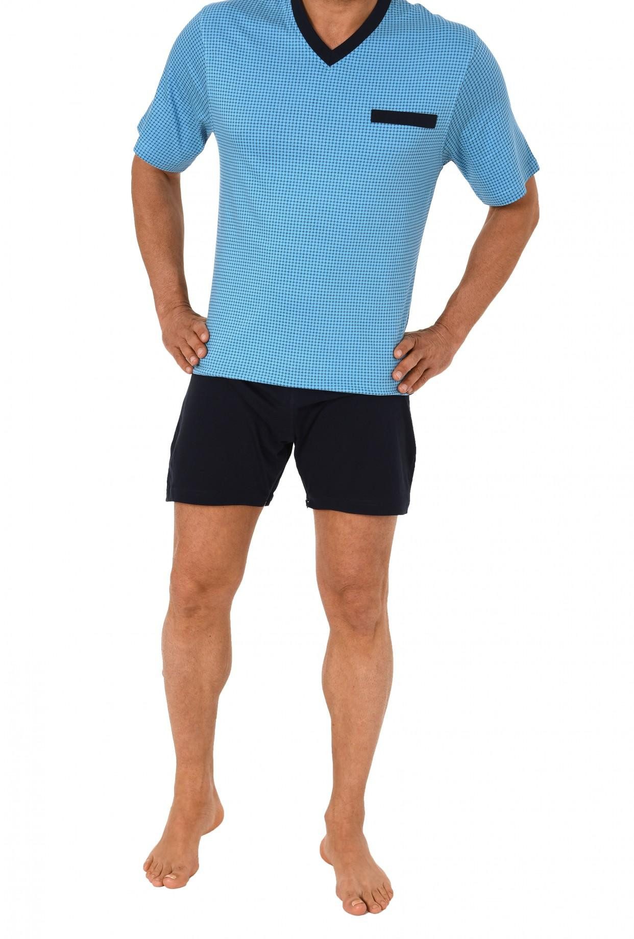 Normann Care Pyjama Herren Pflegeoverall kurzarm mit Reissverschluss an Hos günstig online kaufen