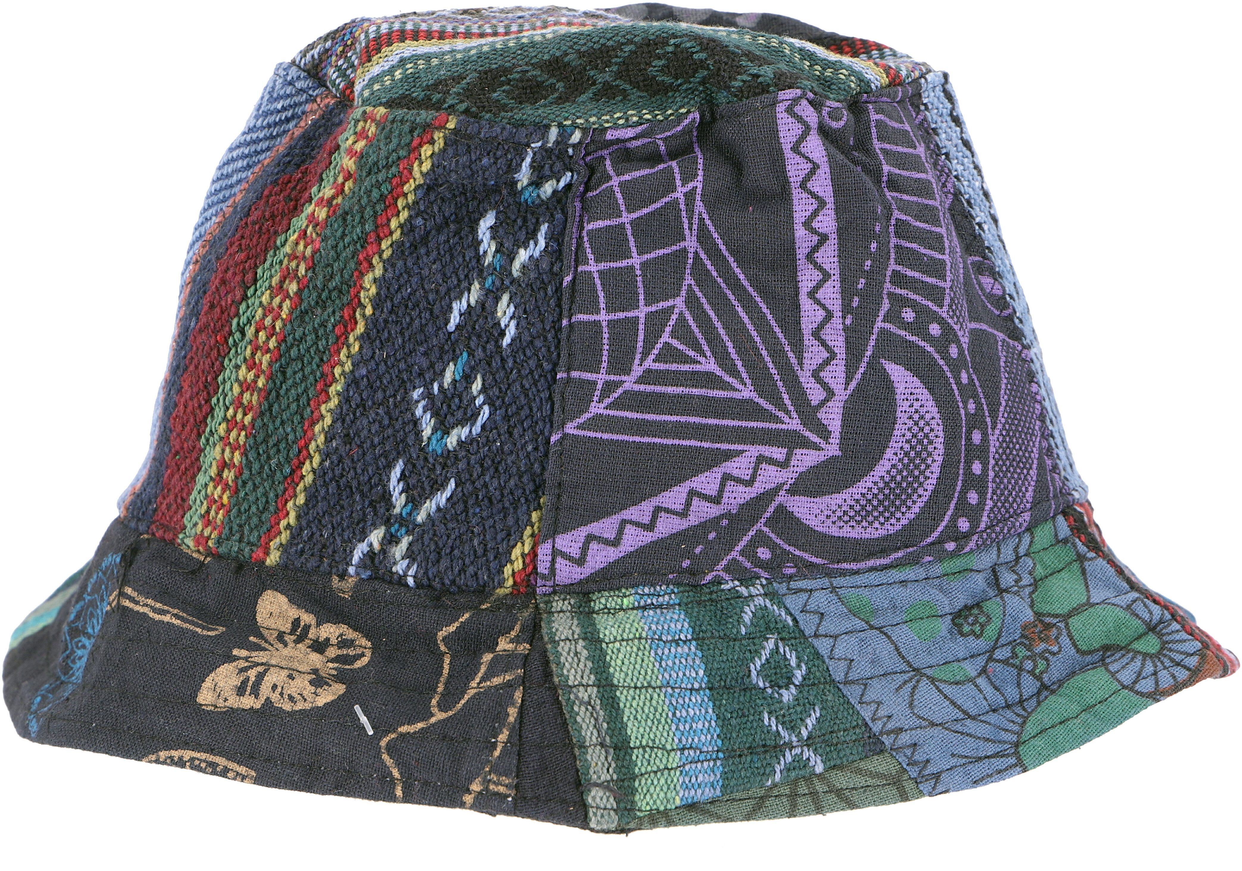 Strickmütze Sommerhut,Patchwork Schlapphut, Fischerhut,..