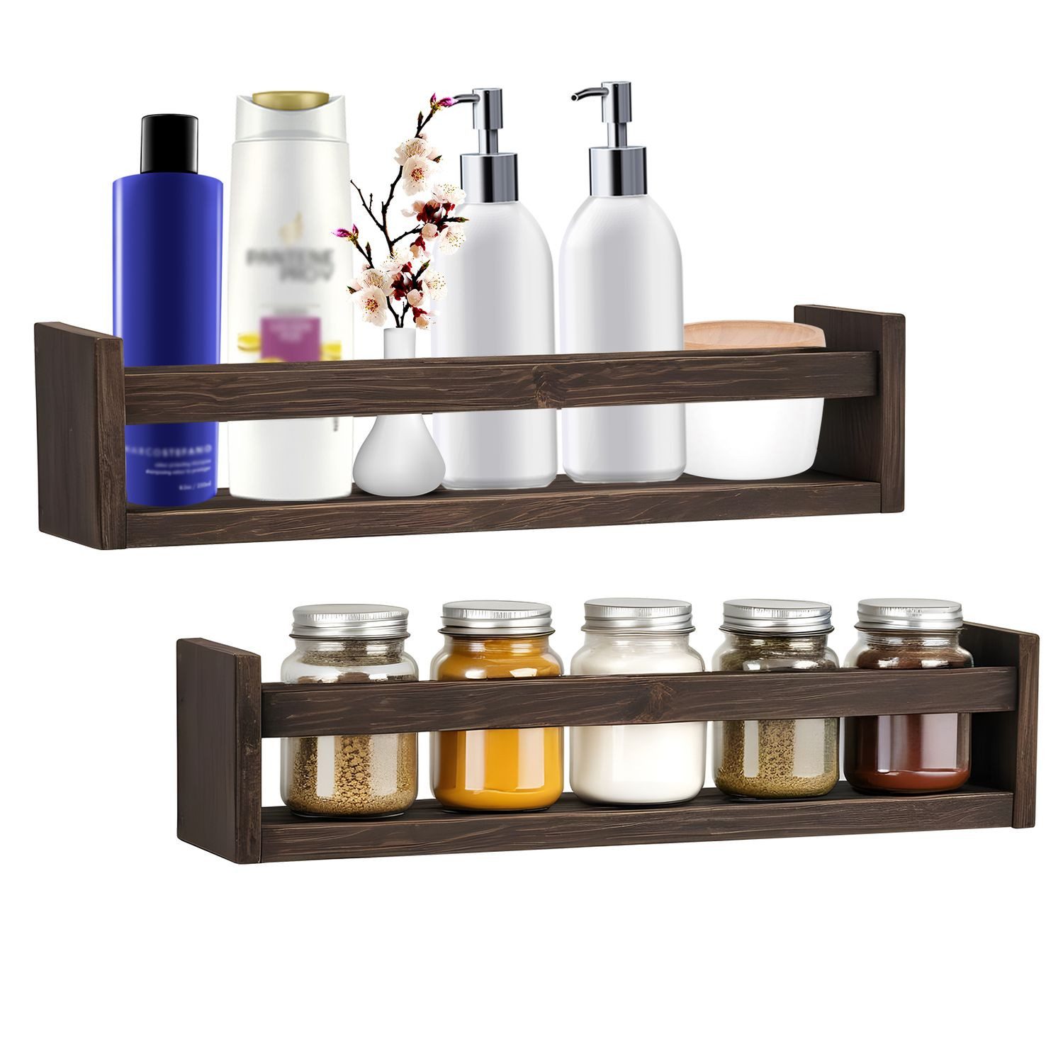 Mein-Regal Wandregal ALMA, 2-tlg. Set, Braun günstig online kaufen
