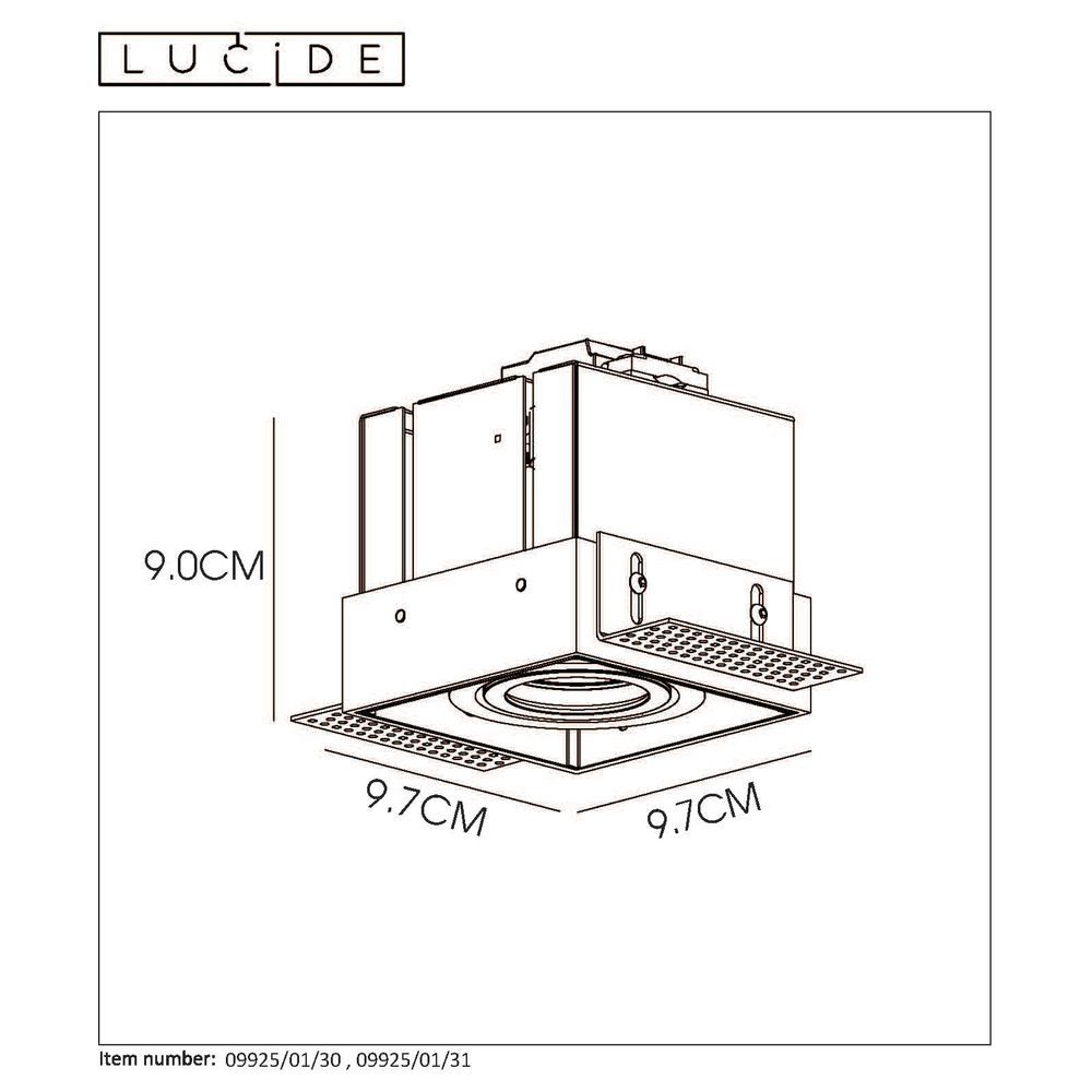 Lucide Einbauleuchte Einbaustrahler Trimless GU10