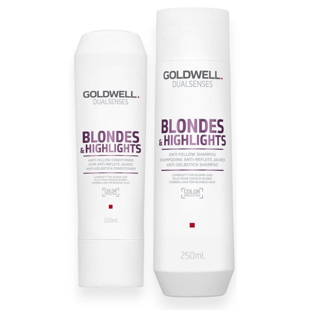 Goldwell Haarpflege-Set Goldwell Blondes & Highlights Set -Shampoo 250ml +Conditioner 200ml
