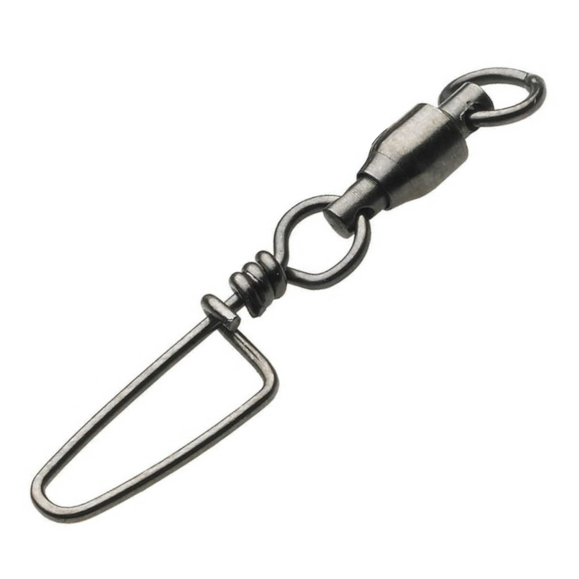 Angelwirbel Kinetic Ball Bearring Swivel W/Coast Lock S - #1 15Kg Black Nickel 5Pc