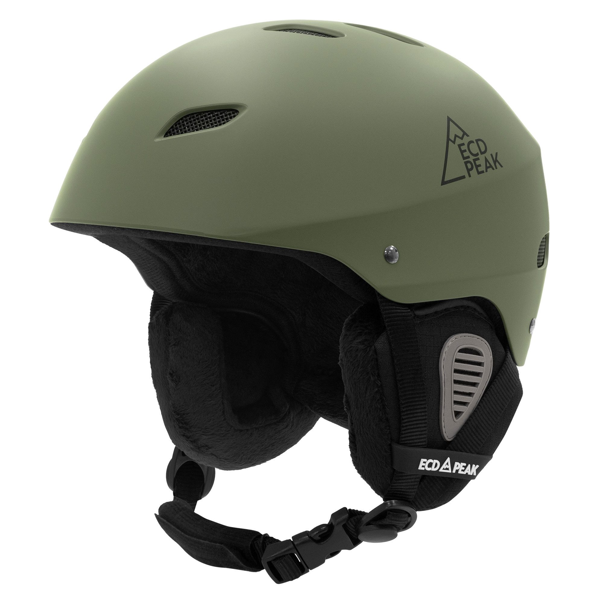 ECD Germany Skihelm Ski- und Snowboardhelm für Herren und Damen, robust, leicht & sicher, Ski Helm mit Belüftungssystem und Skibrillenhalter, Grün, L 58-61 cm