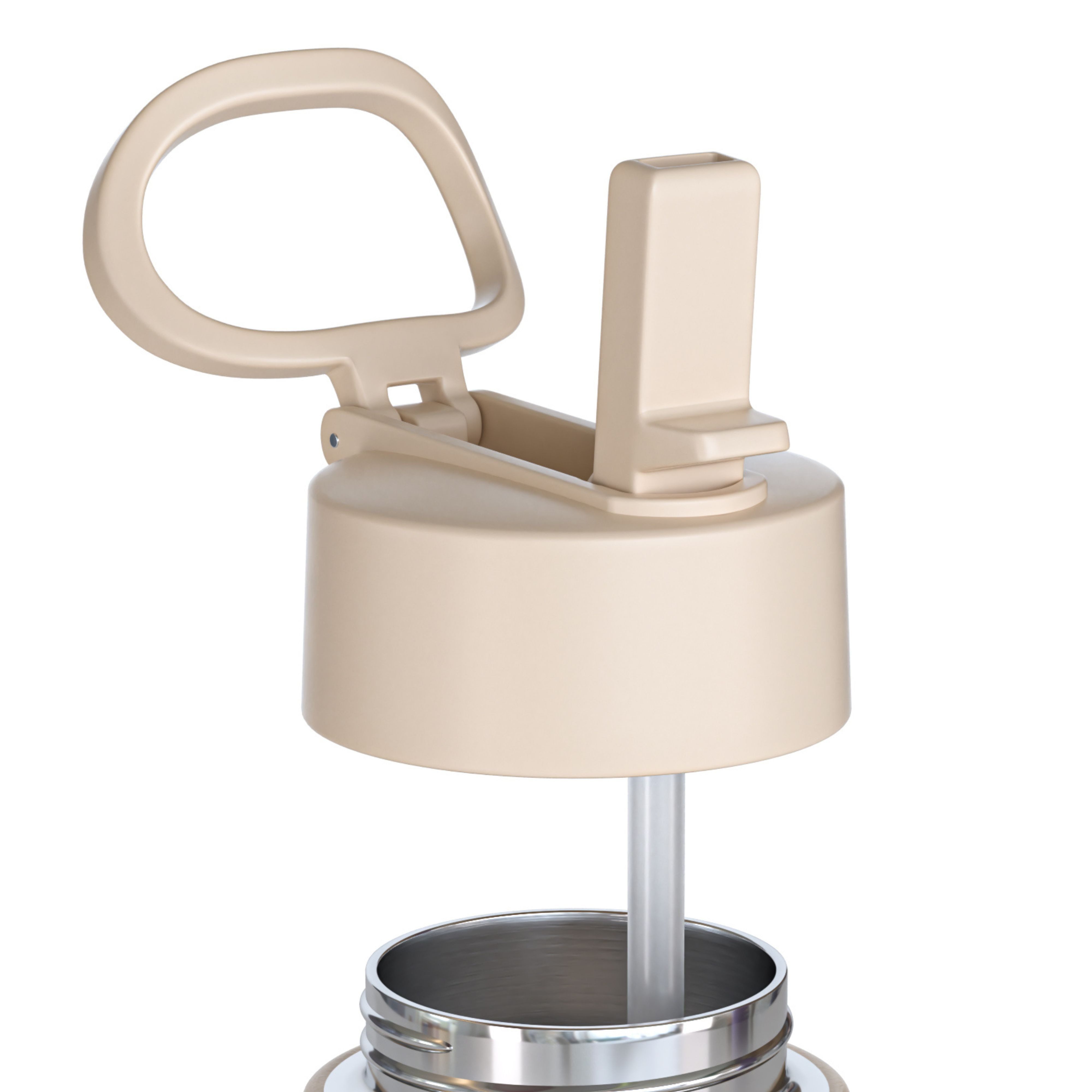 BEARFOOT Trinkflasche Ersatzdeckel braun - Thermo Kinder Trinkflasche, Thermosflasche, auslaufsicher, Edelstahl, Kinderflasche, BPA-frei