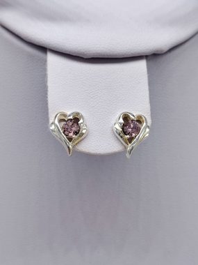 Collier-Set Schmuckset Halskette mit Herz-Anhänger und Ohrringe in Herzform