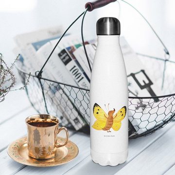 Mr. & Mrs. Panda Thermoflasche Schmetterling Zitronenfalter - Weiß - Geschenk, Gute Laune, außergewö, Doppelwandig