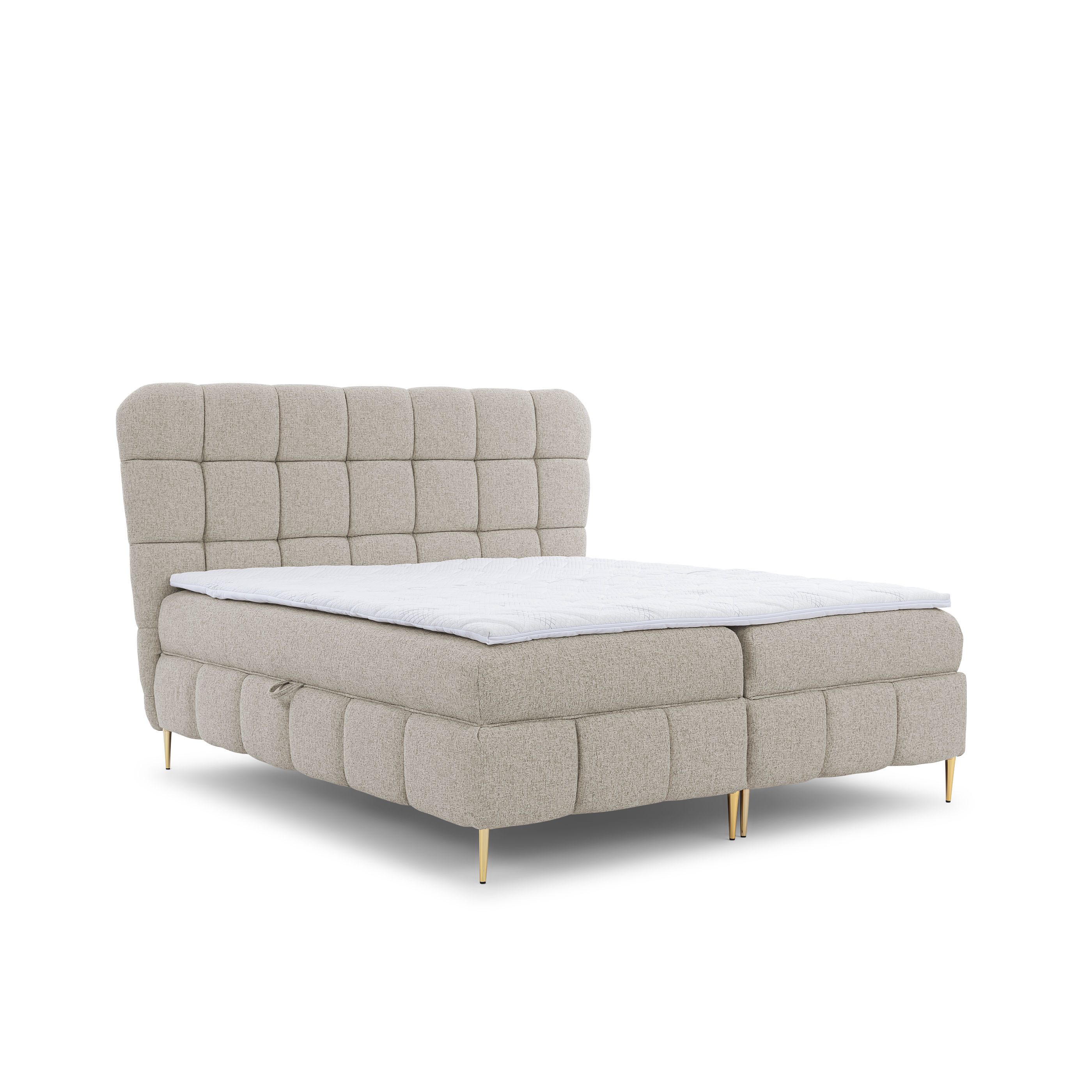 AN FURNITURE STORE Boxspringbett LILLY Boxbett, Schlafzimmerbett, Topper, Bettkasten, Bettkasten, Topper, Matratze