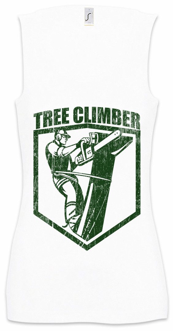 Tanktop Tree Climber IV Ärmelloses Damen T-Shirt Holzfäller Axt Waldarbeiter