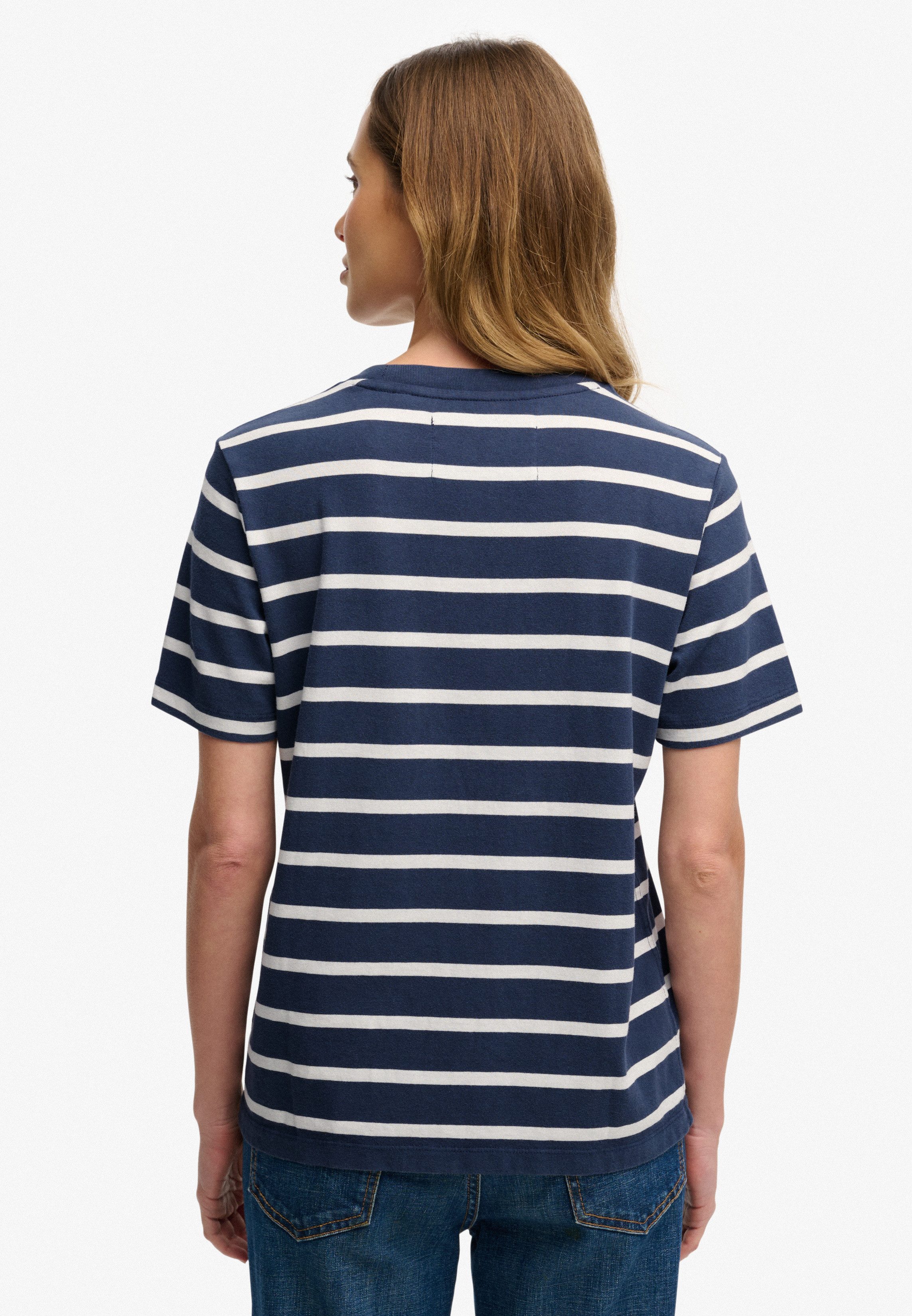 Superdry Kurzarmshirt Heritage Hamptons Stripe Tee günstig online kaufen