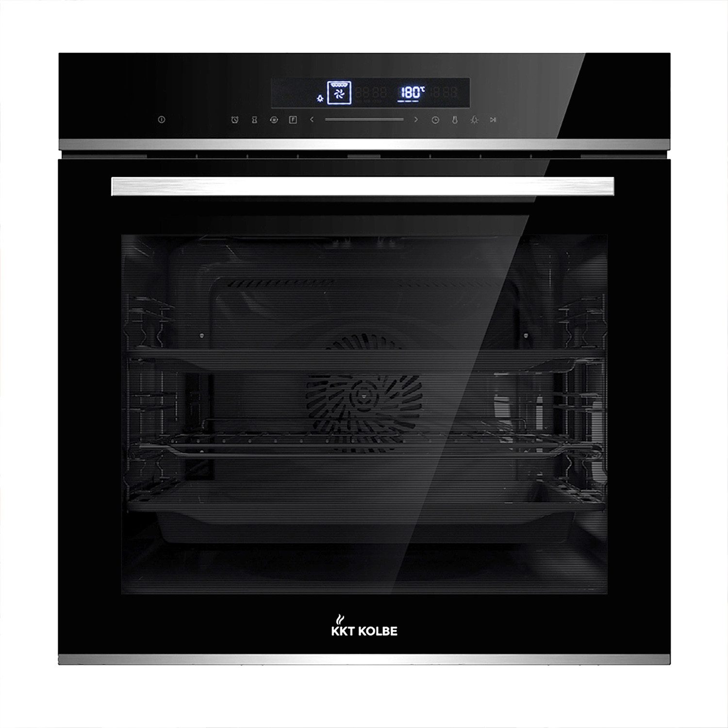KKT KOLBE Einbaubackofen Backofen Elektroherd EB8019EDP, mit 2-fach Teleskopauszug, DampfClean, Pyrolyse, 60cm / Einbauherd / Kochmulde / Grill / Heißluft / Einbaubackofen