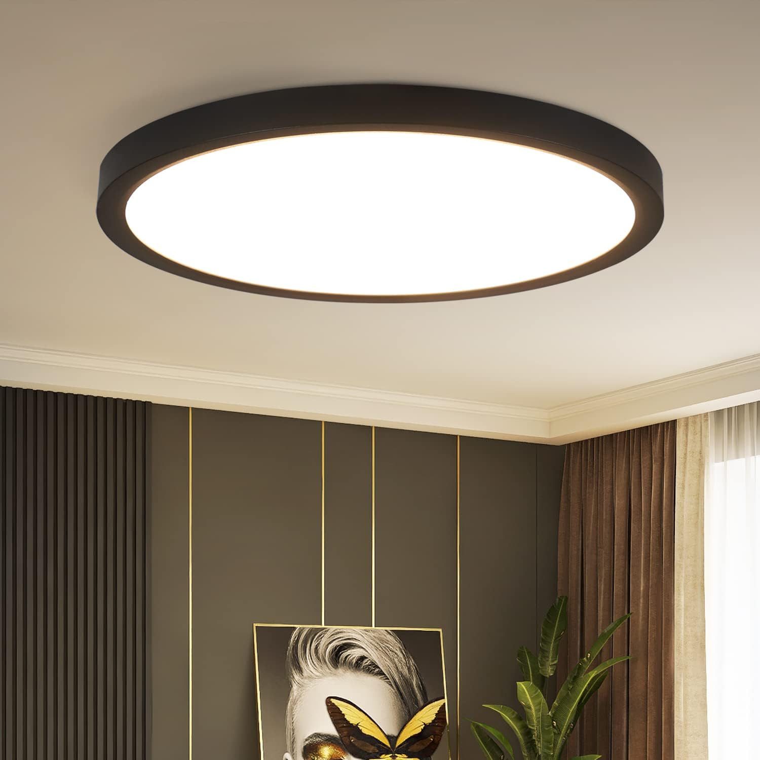 ZMH LED Deckenleuchte Wohnzimmer Ø22cm Deckenlampe günstig online kaufen