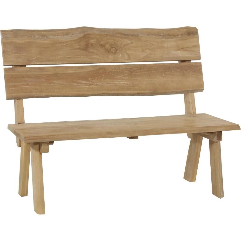 Gartenstuhl Teak Bank Natur 130 x 63 x 100 cm