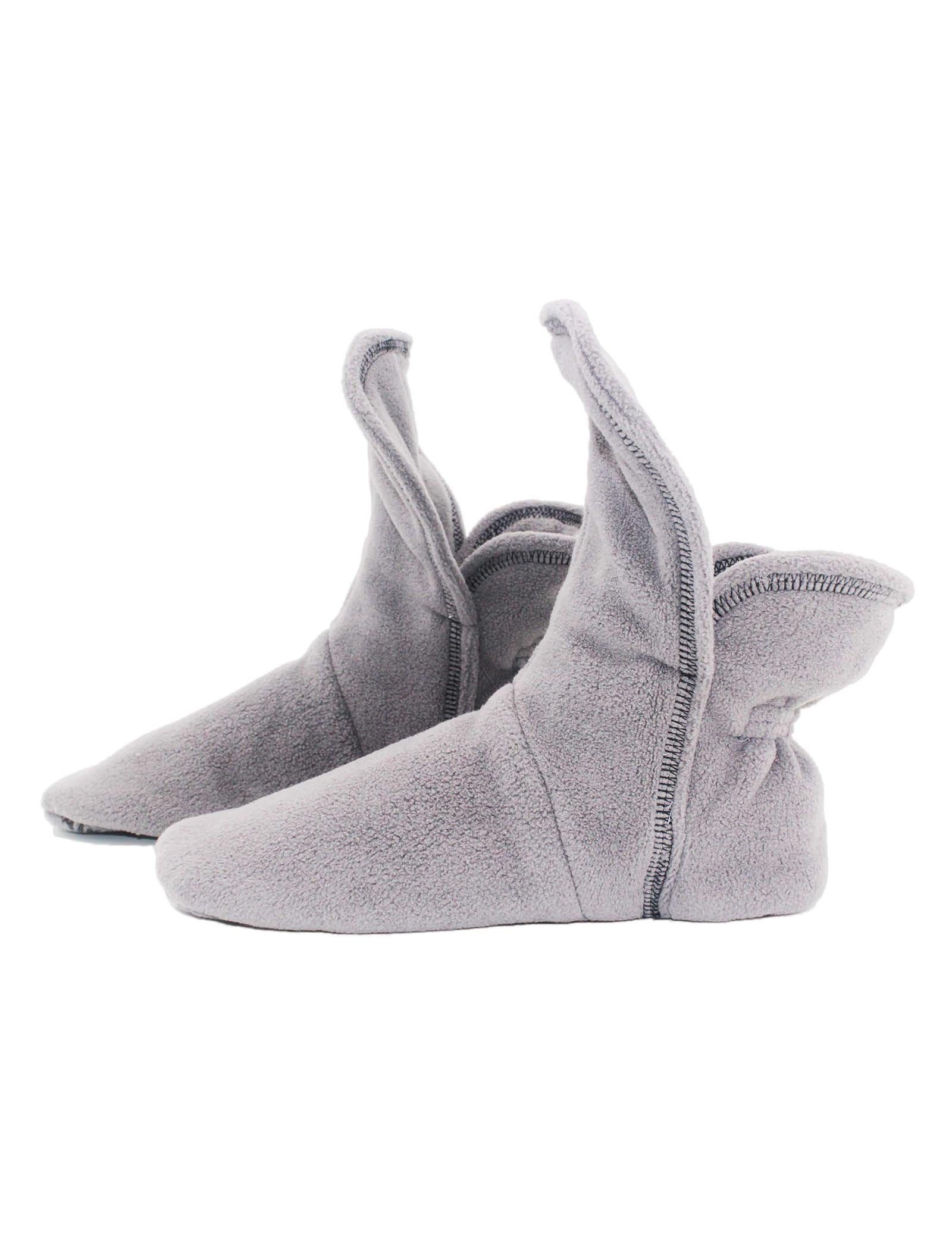 RAIKOU Hausstiefel Haussocken super flauschige Hüttenschuhe Hausschuh aus Micro Fleece mit ABS und Rutschfester Sohle