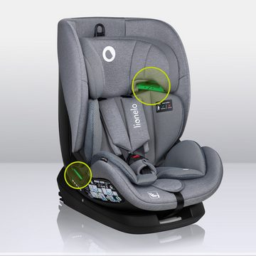 lionelo Autokindersitz LAVENDER I-SIZE, ab: ab 1 Jahr, bis: bis 12 Jahren, ab: 9,00 kg, bis: 36,00 kg, (Set), i-Size/9-36kg/ISOFIX/Breiter Einstellbereich