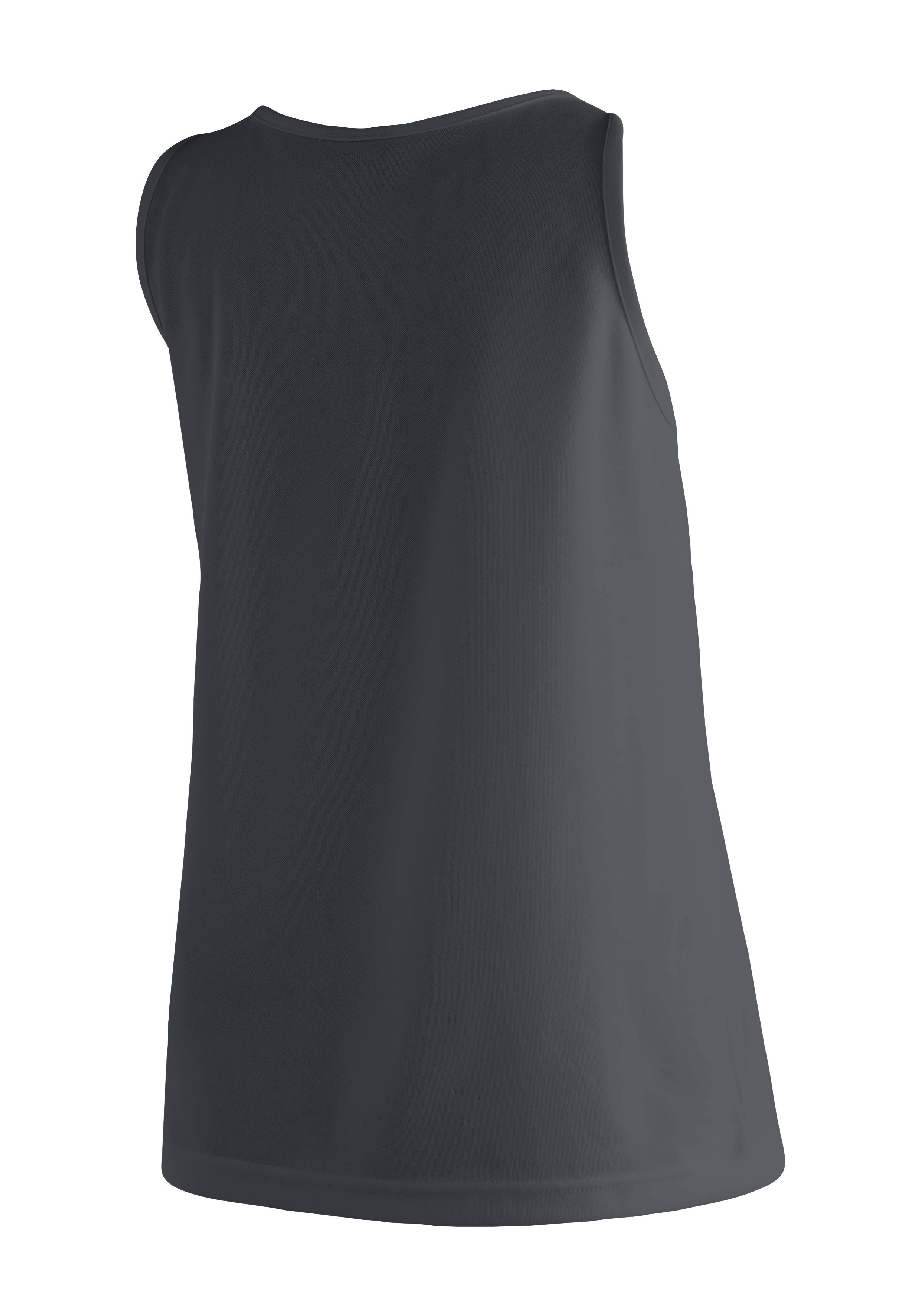 Maier Sports Funktionsshirt Petra Damen Tank-Top für Sport und Outdoor-Aktivitäten, ärmelloses Shirt schwarz