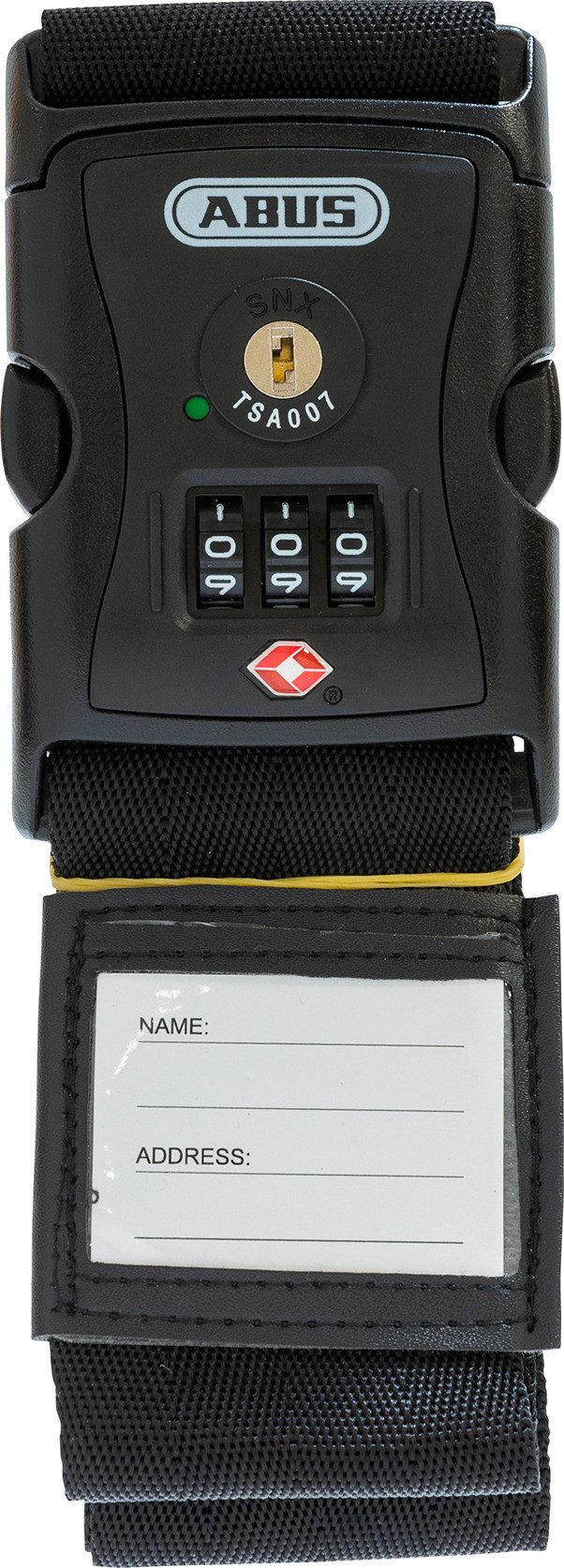 ABUS Koffergurt ABUS Kofferband-Schloss 620TSA für USA reisen - Zahlencode - 192cm