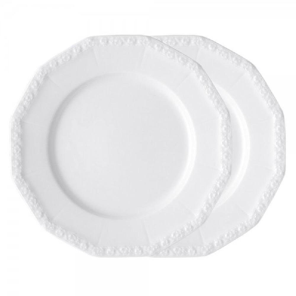 Rosenthal Speiseteller Speiseteller Maria Weiß (26cm) (2-teilig)