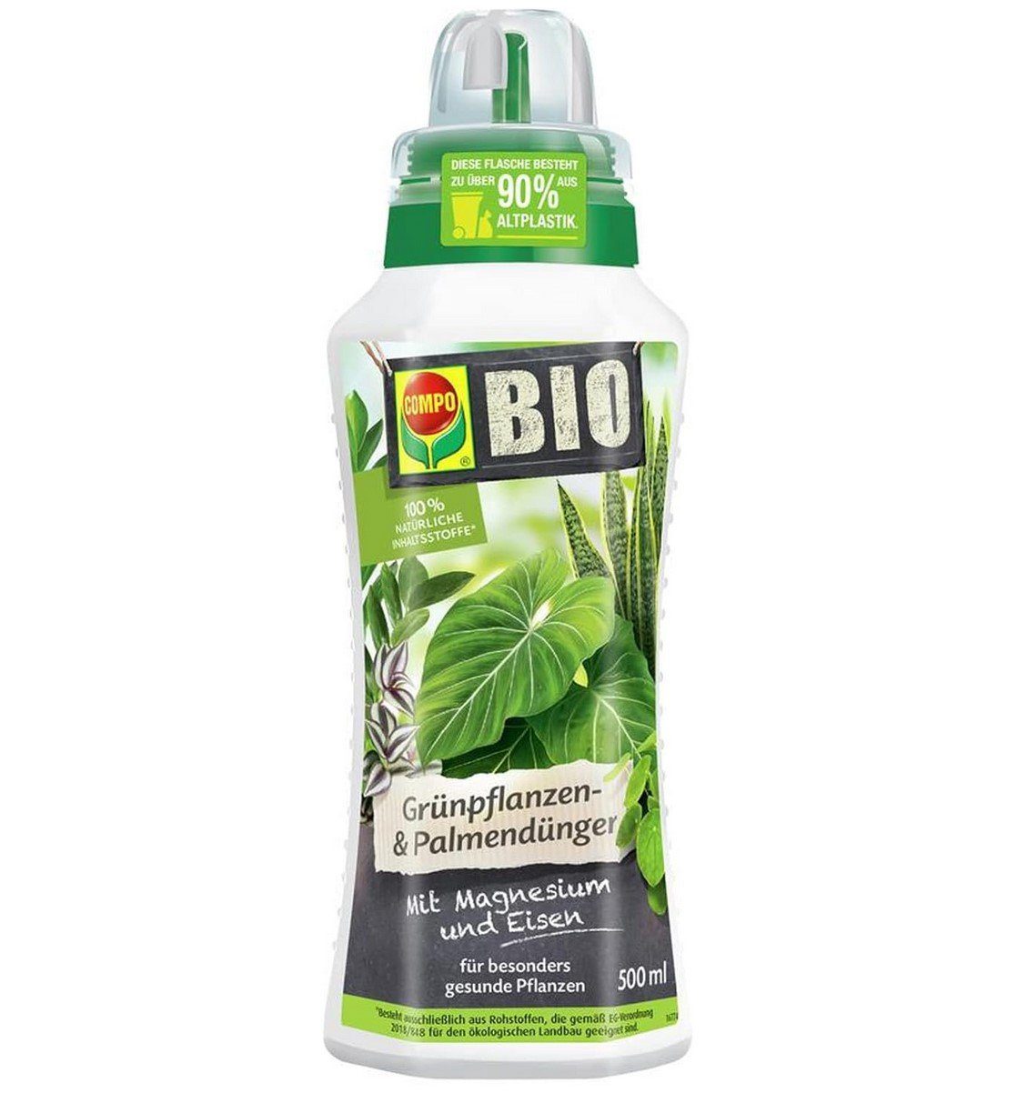 Compo Bodenverbesserer COMPO BIO Grünpflanzendünger und Palmendünger, 100% natürliche Inhalts