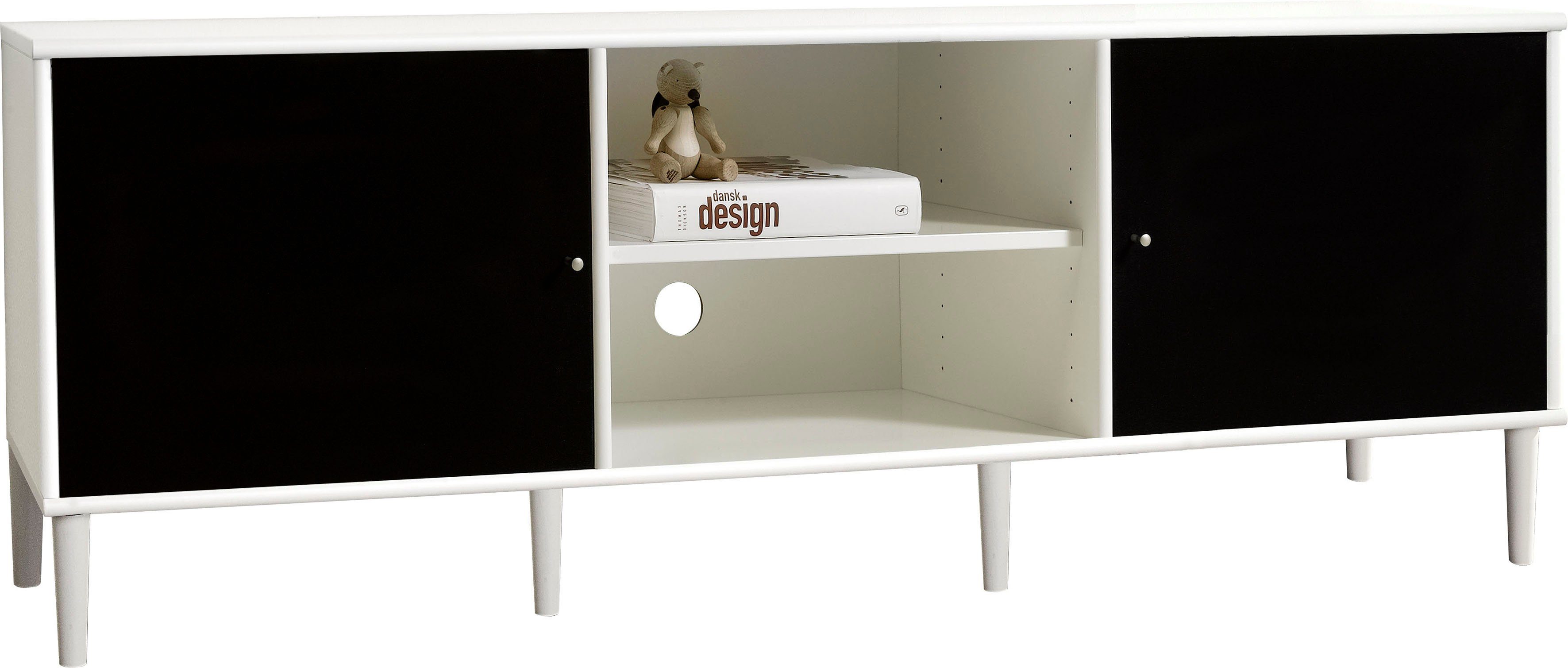 Hammel Furniture TV-Board Mistral Fernsehschrank, Medienmöbel, zwei Türen mit Akustikstoff, 6 Holz Füße, Lowboard: B: 161,5 cm. Reduzierter Preis € 1.166,39. Unverbindliche Preisempfehlung € 1.344,00