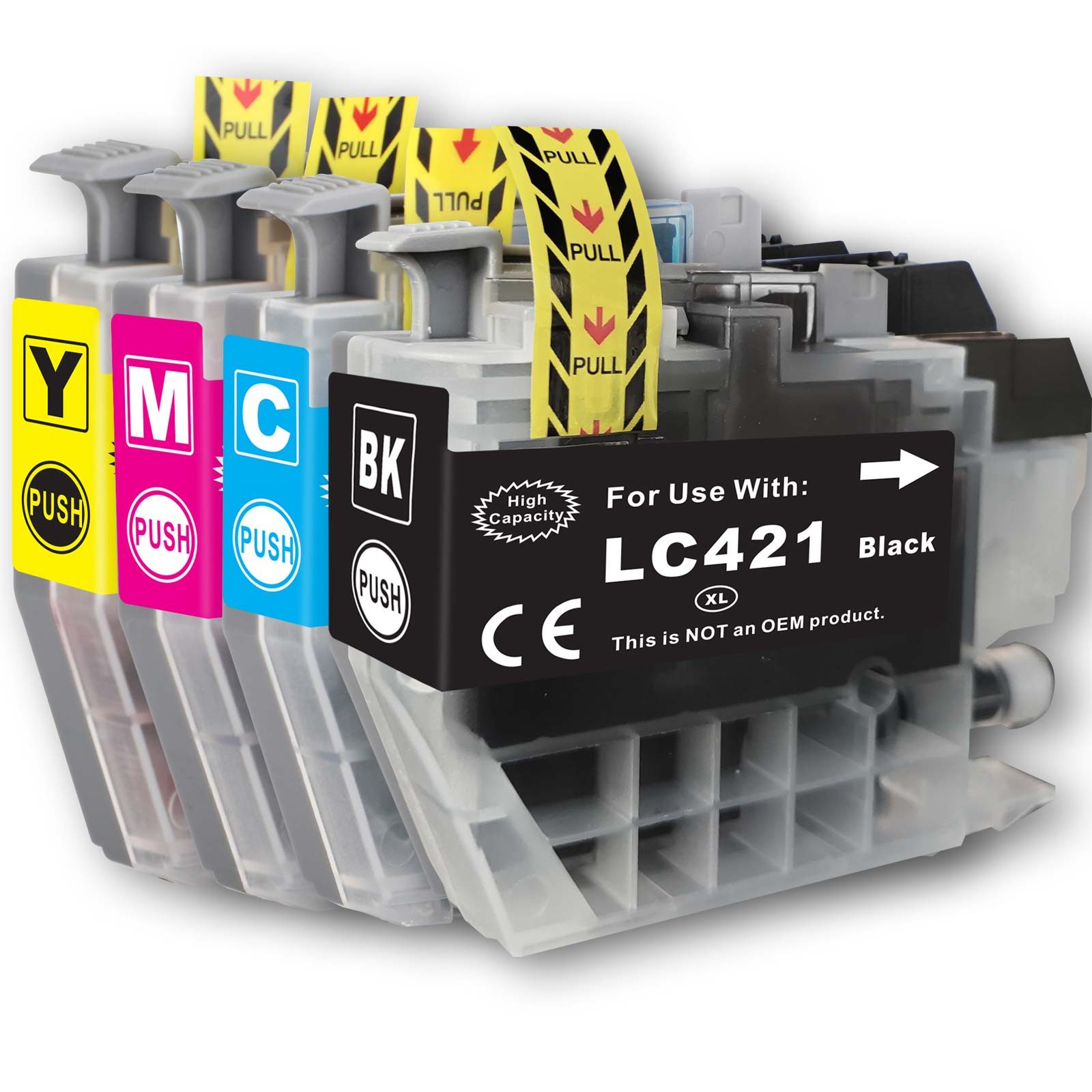 Gigao LC-421 XL Kompatibel Tintenpatronen-Set für Brother DCP-J1140DW Tintenpatrone (Kompatibel für Brother DCP-J 1140 DW LC-421 XL, DW)