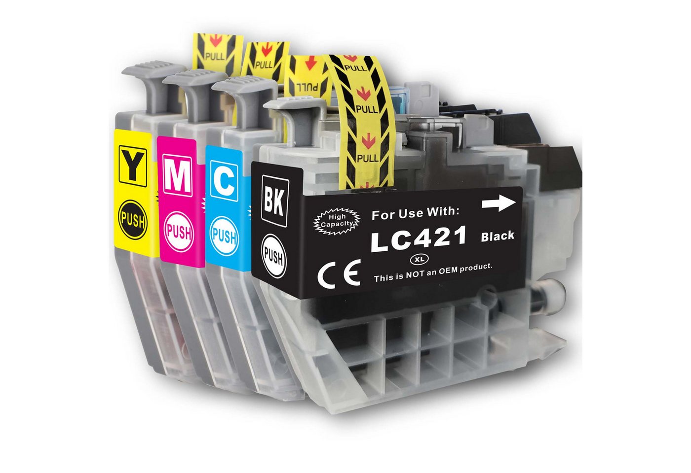 Gigao LC-421 XL Kompatibel Tintenpatronen Set für Brother MFC-J1010DW Tintenpatrone (Kompatibel für Brother MFC-J 1010 DW LC-421 XL, DW)