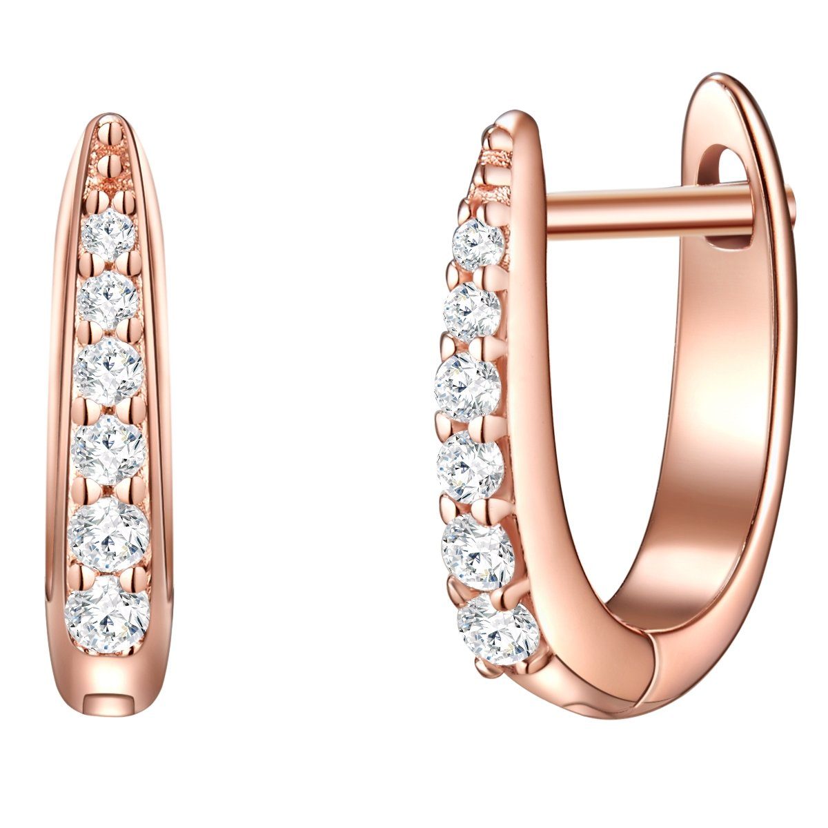 Glanzstücke München Paar Creolen roségold, aus Sterling Silber günstig online kaufen